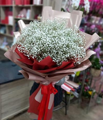 Букет цветов из: Гипсофила в Новосадовый