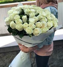 Букет 35 Белых роз #REPLACE_PRED# Новосадовый