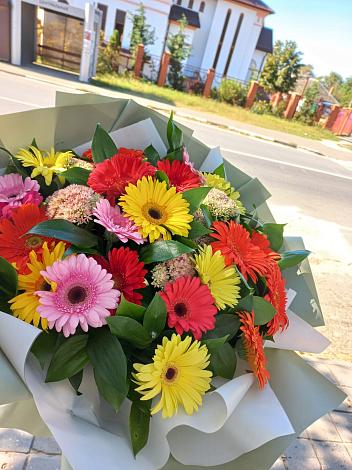 Букет цветов из: Герберы в Новосадовый